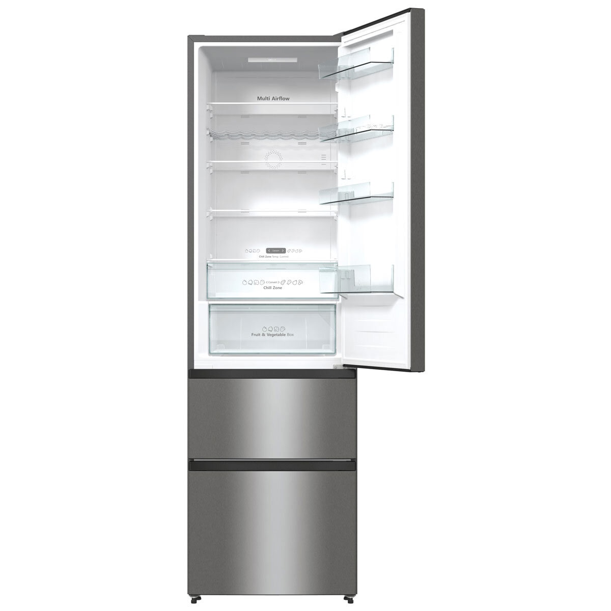 Hisense RM469N4ACDUK Fridge Freezer, D Rated in Stainless Steel