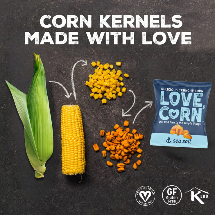 Love Corn Sea Salt Snack Packs, 30 x 20g