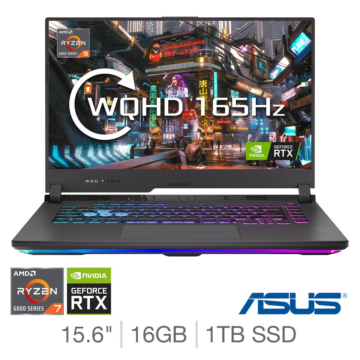 ASUS ROG Strix, AMD Ryzen 7, 16GB RAM, 1TB SSD, NVIDIA Ge...