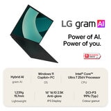 LG gram Copilot+PC, Intel Core Ultra 7, 16GB RAM, 1TB SSD, 16 Inch Laptop, 16Z90TL-G.AU78A1