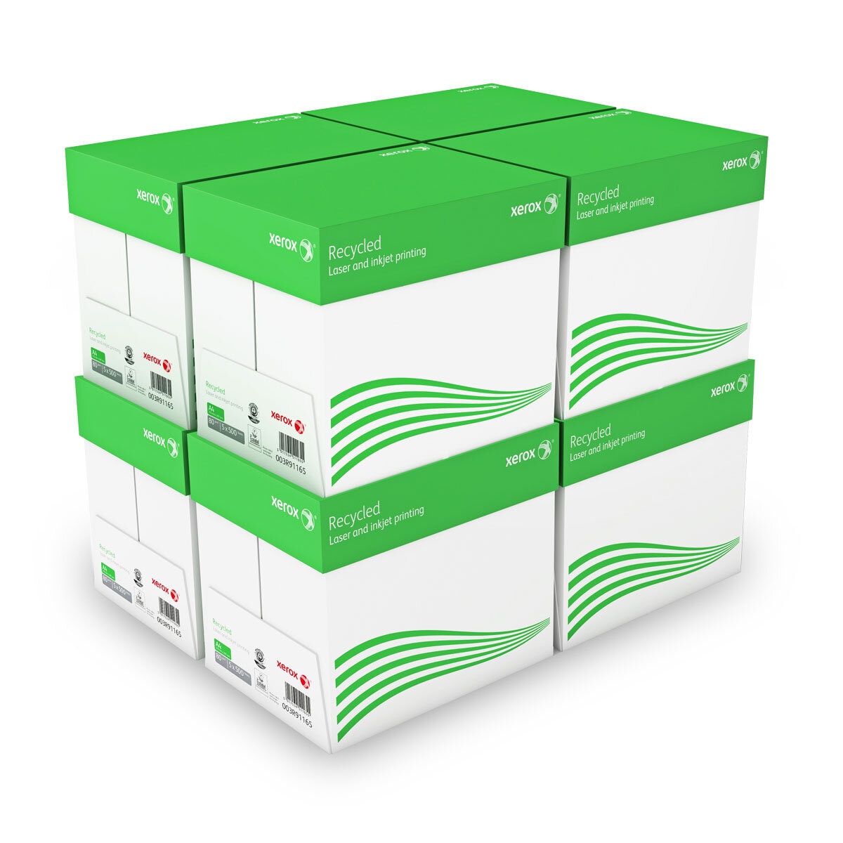 Xerox Recycled A4 210x297mm 80gsm, 8 Boxes of 2500 Sheets, 40 reams of 500 Sheets
