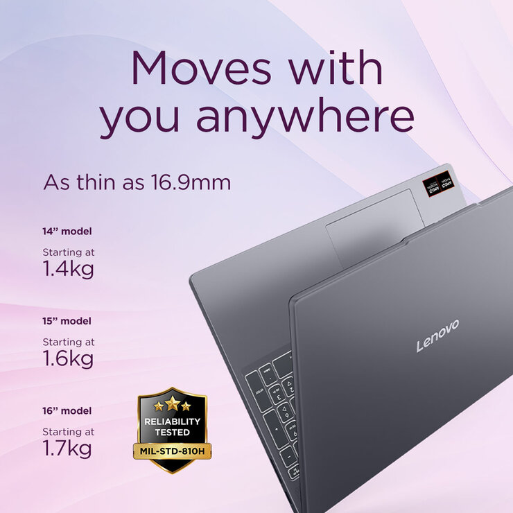 Lenovo IdeaPad Slim 3, AMD Ryzen 5, 16GB RAM, 512GB SSD, 14 Inch Laptop, 83K6007DUK