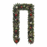 9 ft Pre-lit Christmas Artificial Garland With Twinkling LED Lights