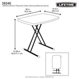 Lifetime 30" (2.5ft) Personal Commercial Table