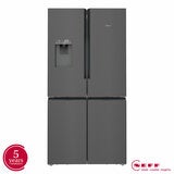 Neff KM3963XE0G, Plumbed Multidoor Fridge Freezer, E Rated in Brushed Black Steel Neff KM3963XE0G, Plumbed Multidoor Fridge Freezer, E Rated in Brushed Black Steel