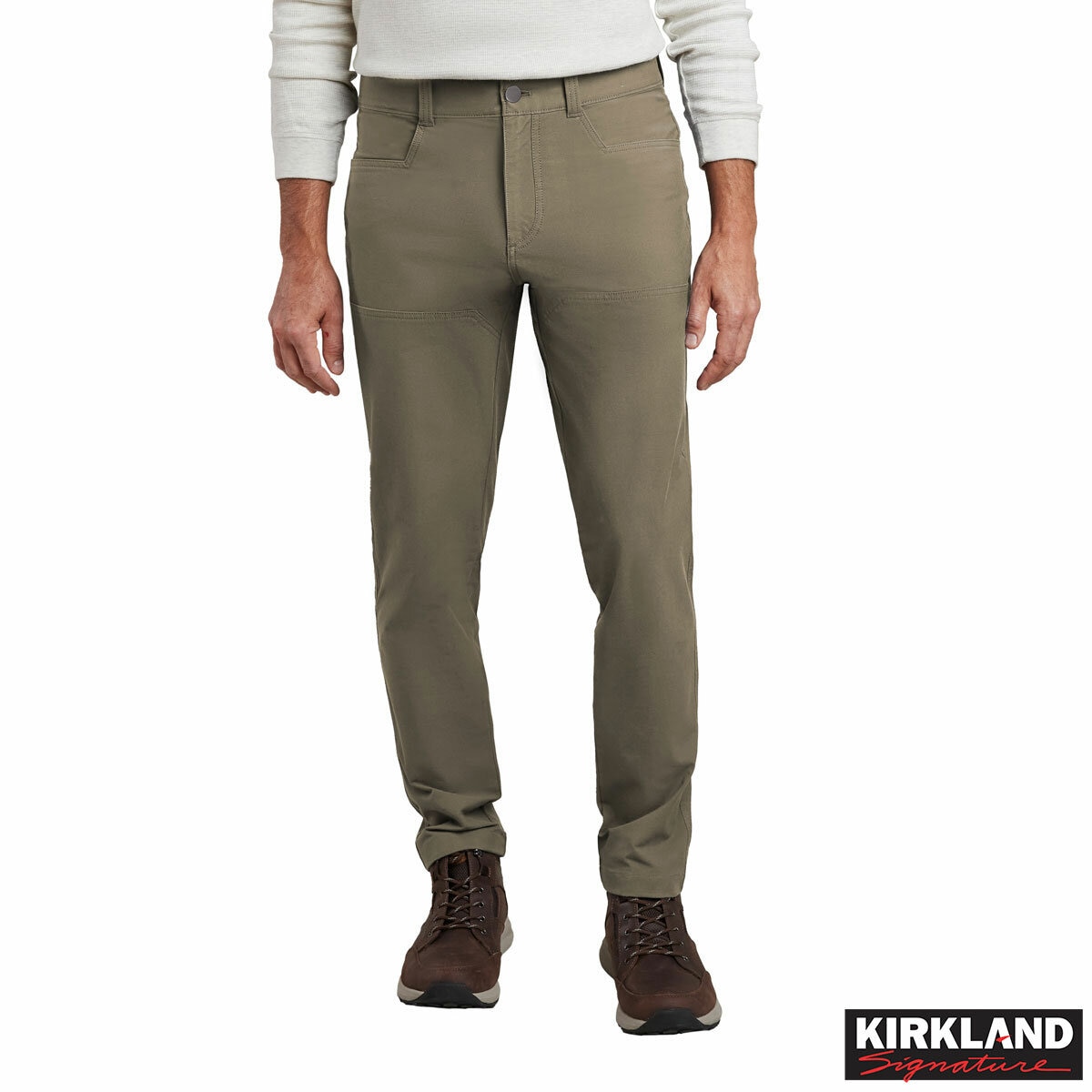 Kirkland Signature Men's Stretch Tech Pant in Light Brown Kirkland Signature Men's Stretch Tech Pant in Light Brown