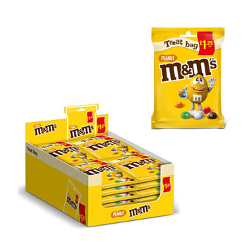 M&M Peanut £1.25 PMP, 16 x 82g