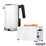 Graef 1.2L Kettle & 4 Slice Toaster Bundle in White