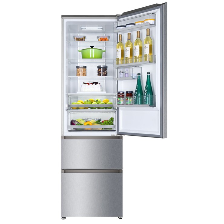 Haier A3FE737CMJ, Fridge Freezer A++ Rating in Stainless Steel Costco UK