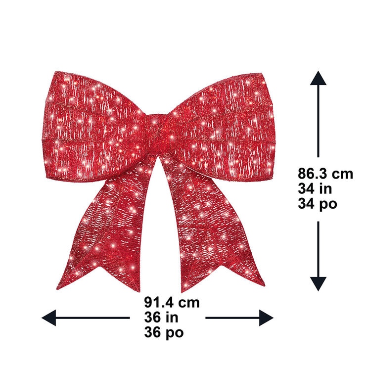 Buy Red Bow Dimensions Image at Costco.co.uk