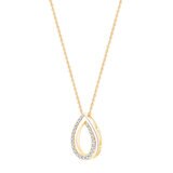 0.15ctw Round Brilliant Cut Diamond Pendant, 14ct Yellow Gold