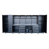 Hilka Garage Industrial 15 pc Modular Cabinet Set