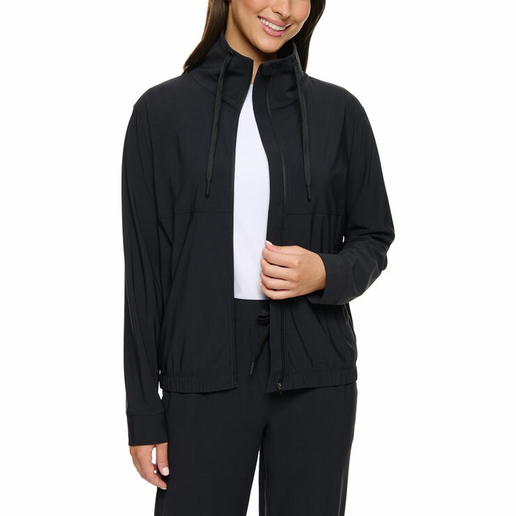 Kirkland Signature Women's Full Zip Active Jacket in Black Kirkland Signature Women's Full Zip Active Jacket in Black