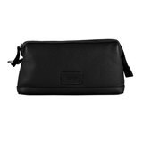 Dents Beauley Pebble Grain Leather Washbag, Black