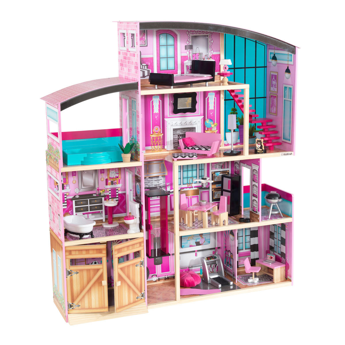 Kidkraft dollhouse on white background