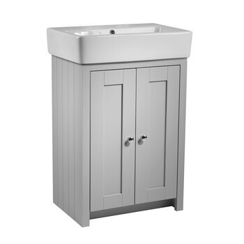 Tavistock Axbridge 54 cm Freestanding Vanity with Twin Tap Basin in 2 Colours