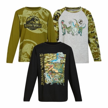 Character Kid's Long Sleeve Tee, 3 Pack