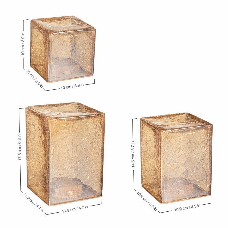 LED Glass Lights in CUBE
