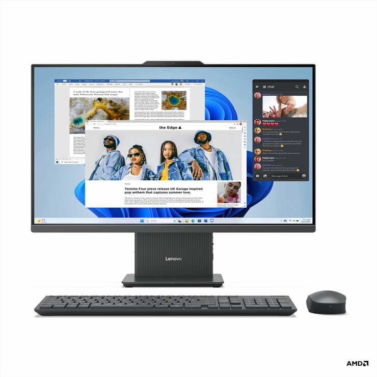 Lenovo Idea Centre, AMD Ryzen 7, 16GB, 512GB SSD, 1TB SSD, 27 inch All In One Desktop, F0HQ0088UK