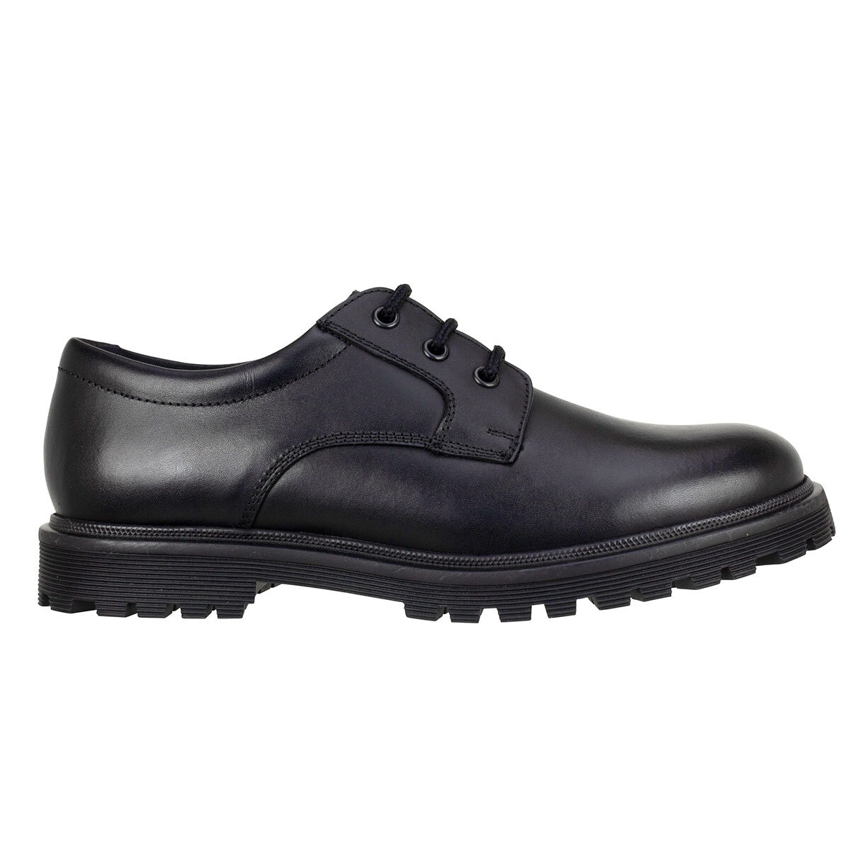 TeⓇm Bailey Leather Unisex Chunky Lace Up School Shoes, Youth 5