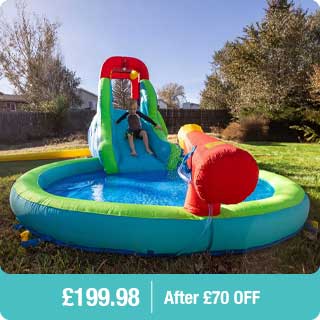 Happy Hop Ultimate Climb Spray & Bounce Water Slide Pool