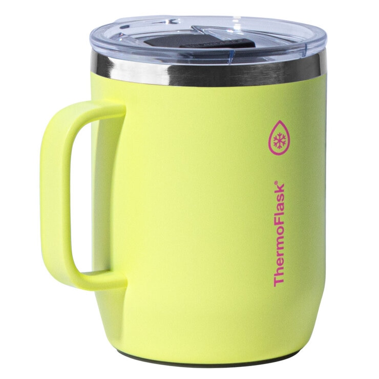 ThermoFlask Coffee and Mug Set in Blue & Yellow