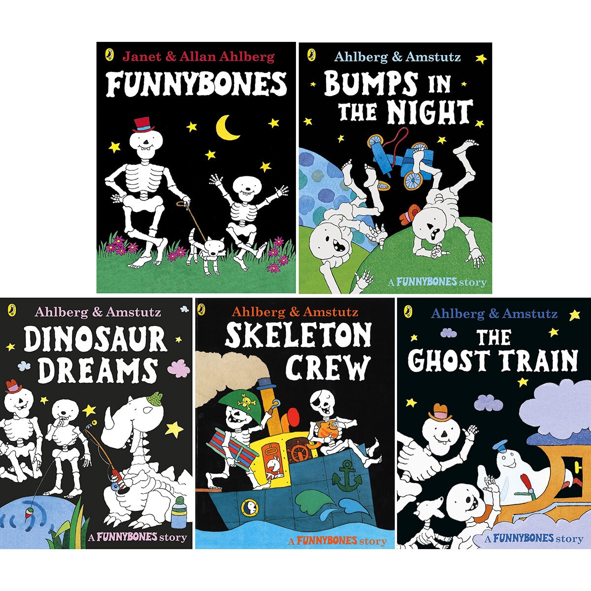 Funny Bones x5 Book Collection Covers Funny Bones x5 Book Collection Covers
