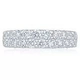 1.50ctw Double Row Diamond Band, Platinum