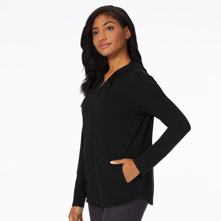 32 Degrees Women's 2 Pack Full Zip Hoody in Black/Forged Iron, Small