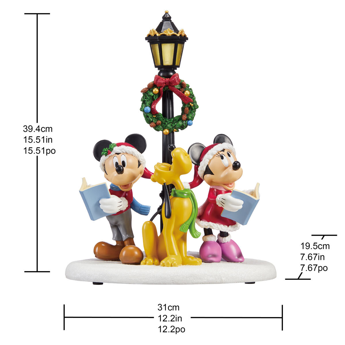 Buy Disney Christmas Caroler TableTop Dimensions Image at Costco.co.uk