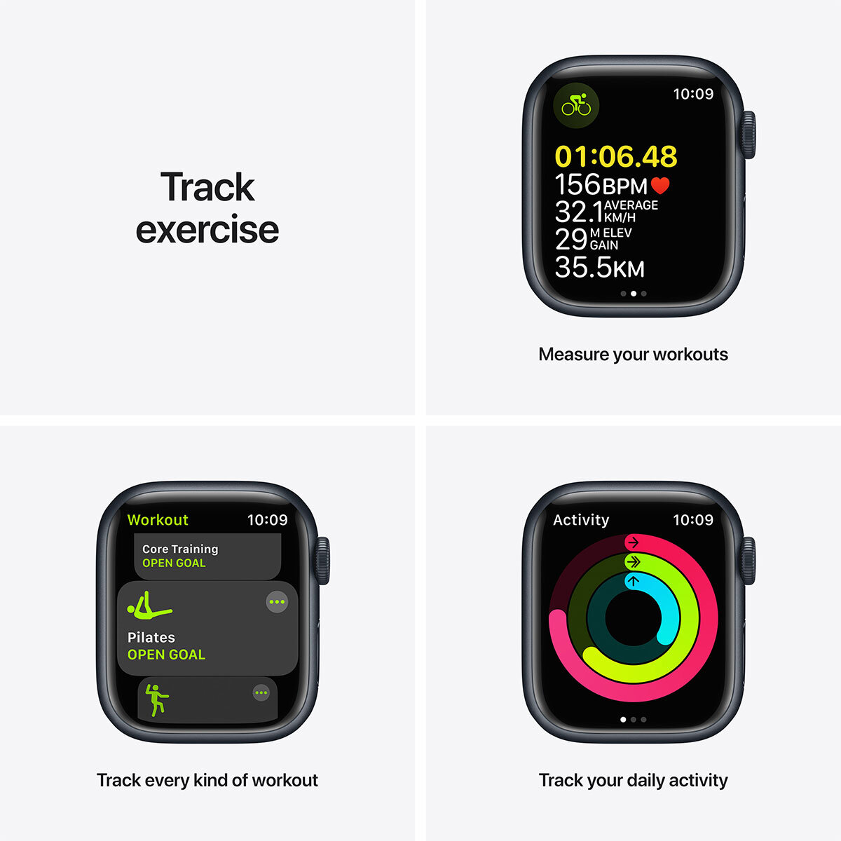 Buy Apple Watch Series 7 GPS, 41mm Midnight Aluminium Case with Midnight Sport Band, MKMX3B/A at costco.co.uk