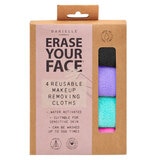 Danielle Creations Erase Your Face Makeup Remover Cloths, 4 Pack in Bright Colours