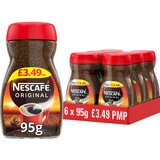 Nescafe Original Instant Coffee PMP £3.49, 6 x 95g