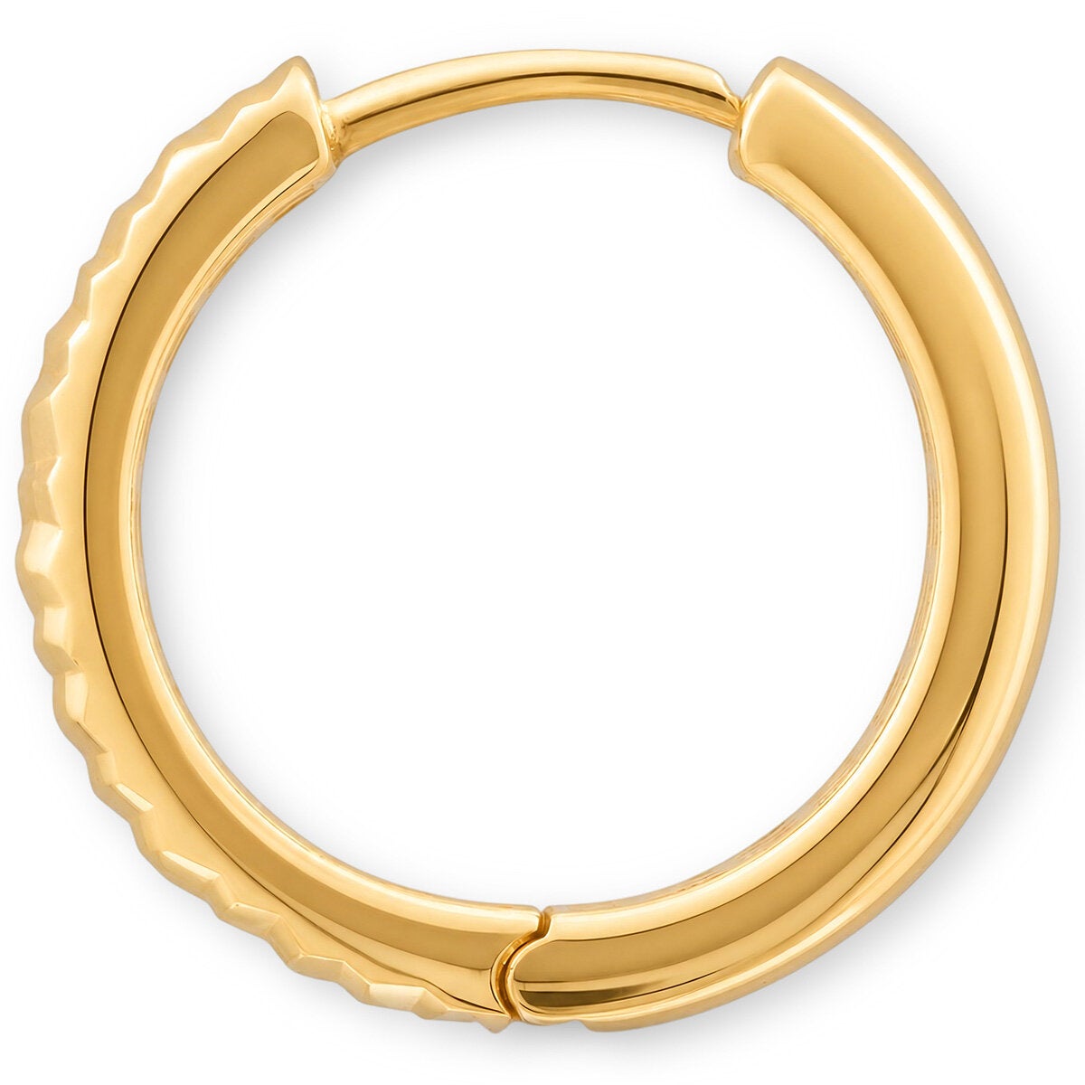 14ct Yellow Gold Line Hoop Earrings 14ct Yellow Gold Line Hoop Earrings