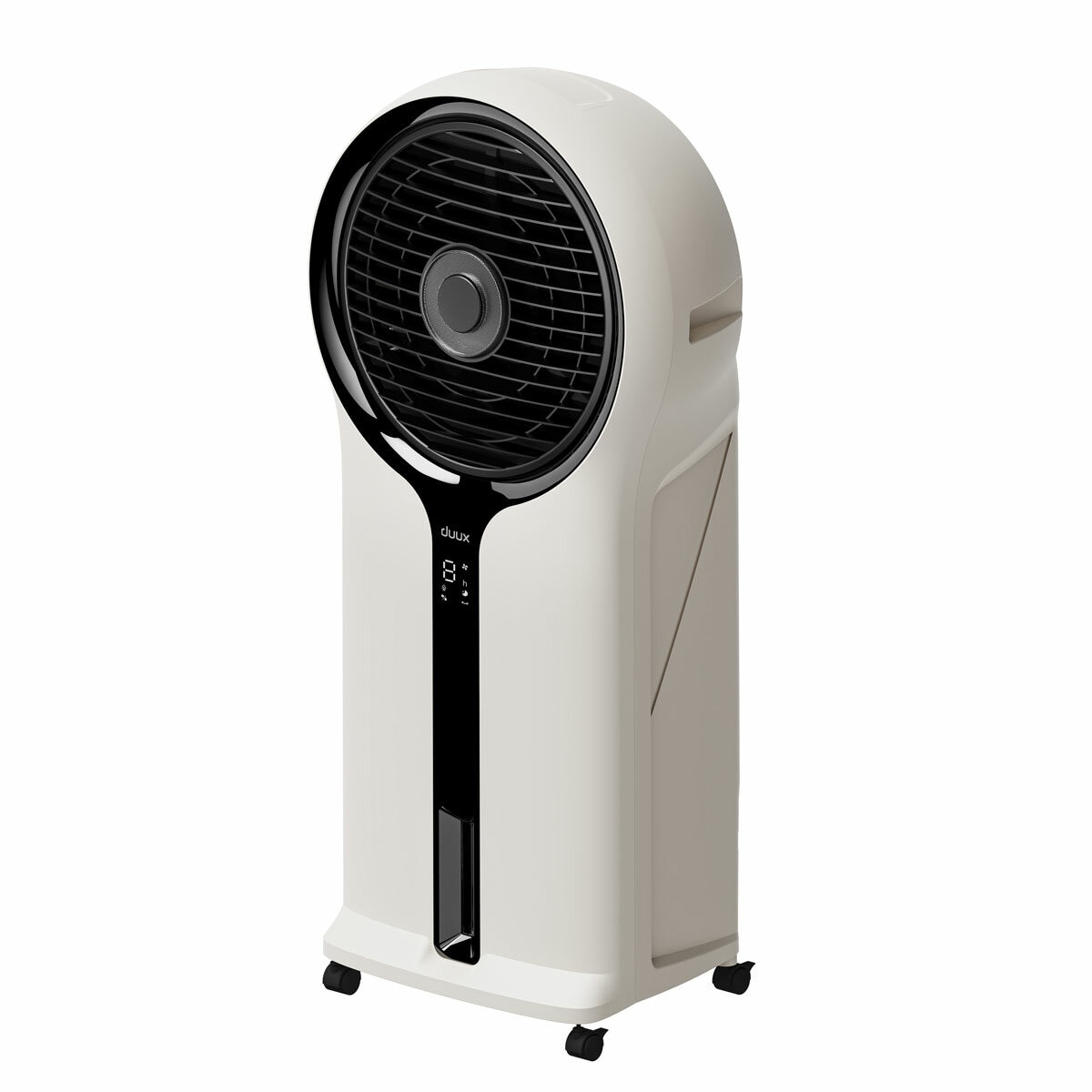 Right side profile of Duux Mist Air Cooler in Stone