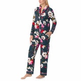 Room Service Ladies Notch Collar PJ Set in Floral