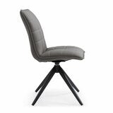 Indus Valley Skylar Grey Faux Leather Dining Chair, 2 Pack Indus Valley Skylar Grey Faux Leather Dining Chair, 2 Pack