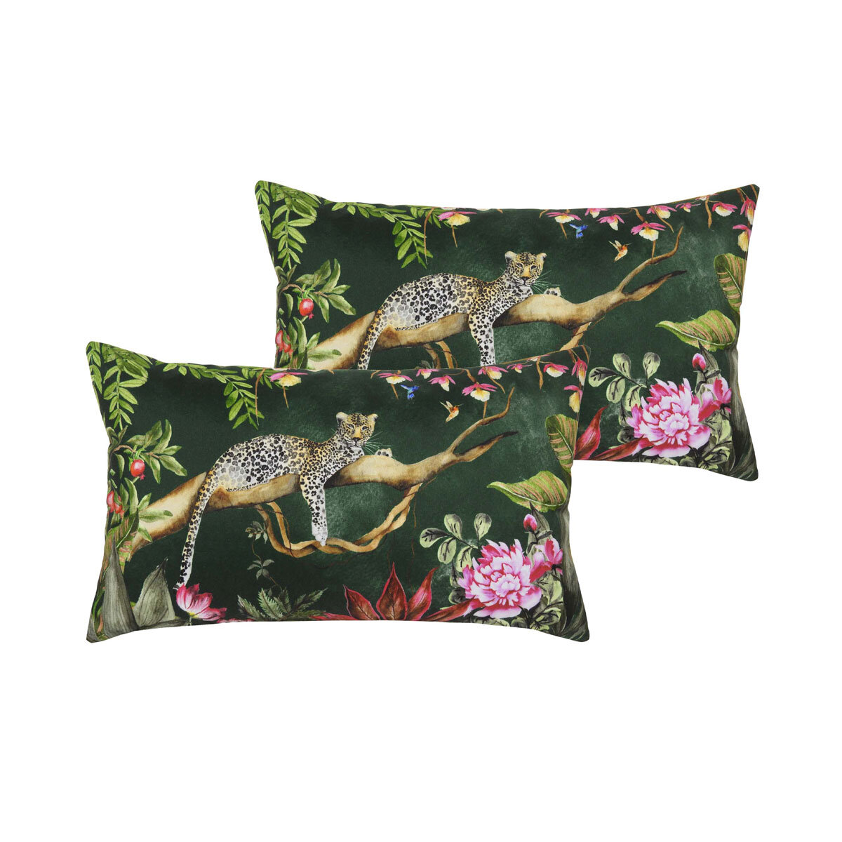 Riva Home Leopard Oblong Outdoor Cushion 30x50cm 2 pack