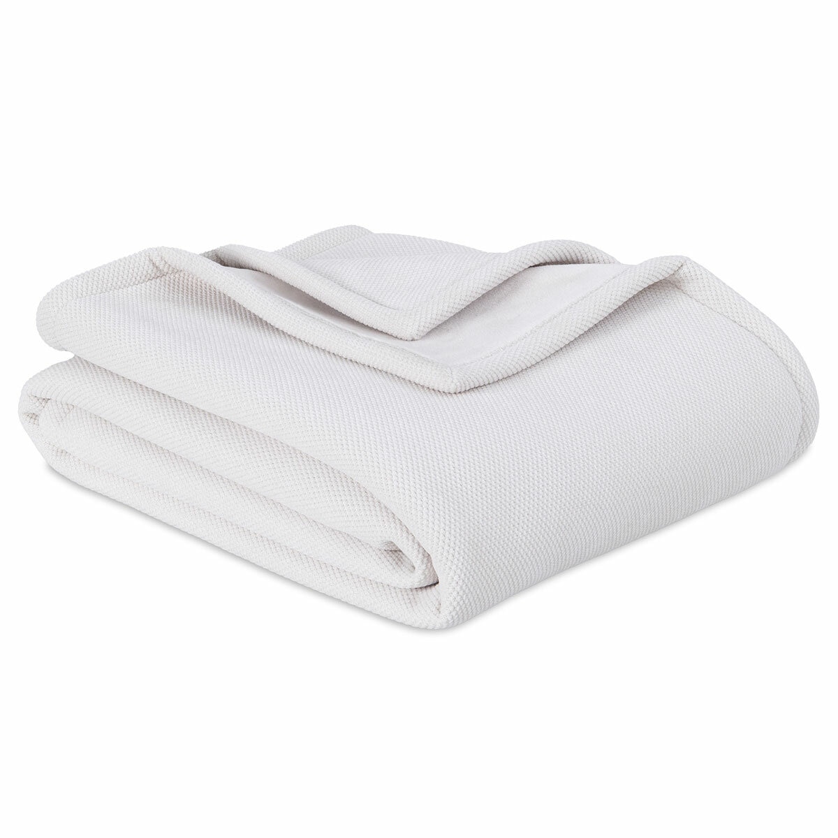 Berkshire Textured Chenille Throw in White, 152 x 178 cm