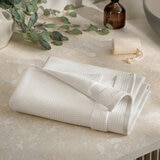 Welhome 100% Cotton Waffle Bath Towel, White