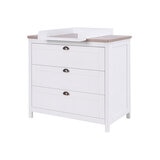 Tutti Bambini Verona Chest Changing Unit, White & Oak