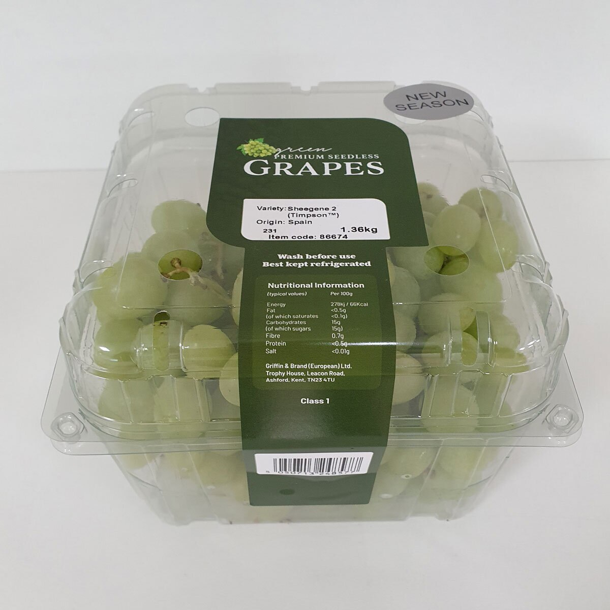 Green Seedless Grapes 1 36kg Costco UK Costco UK