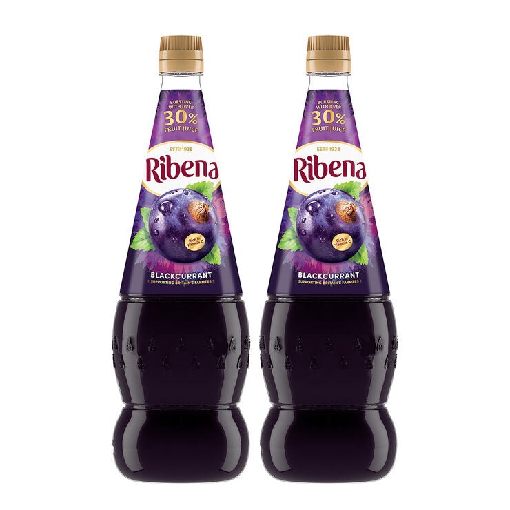 Front of pack 2 bottles of ribena 1.5L Front of pack 2 bottles of ribena 1.5L