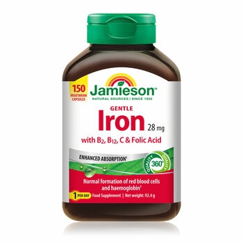 Jamieson Gentle Iron Tablets, 150 Count