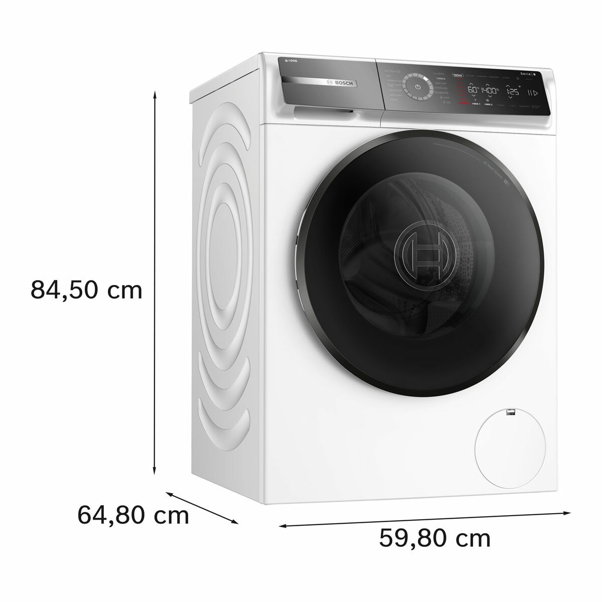 Bosch WGB264A1GB Series 8, 11kg Washing Machine, A Rated in White