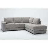 Zoy Sherwood Grey Fabric Sectional Sofa 