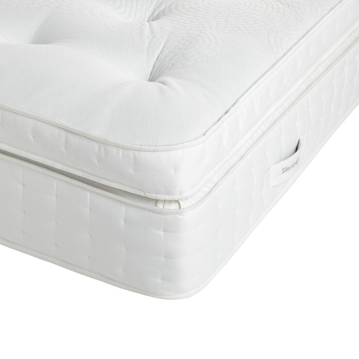 Silentnight Geltex 4000 Mattress & Sandstone Full Ottoman Divan in 3 Sizes