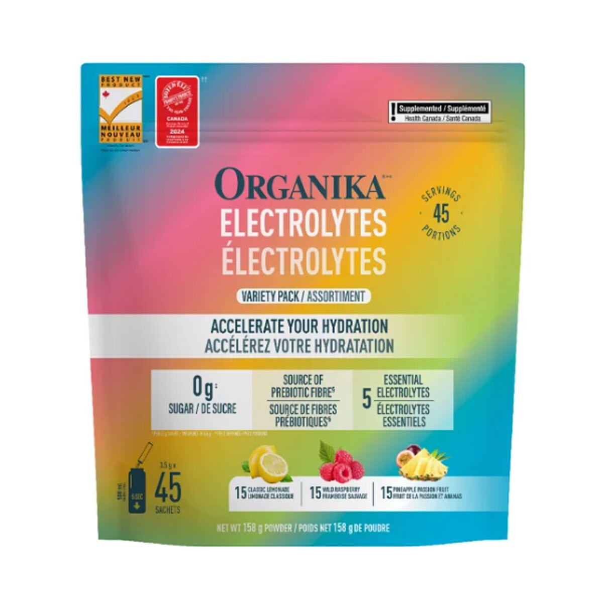 Organika Electrolytes Variety pack 45ct 569264