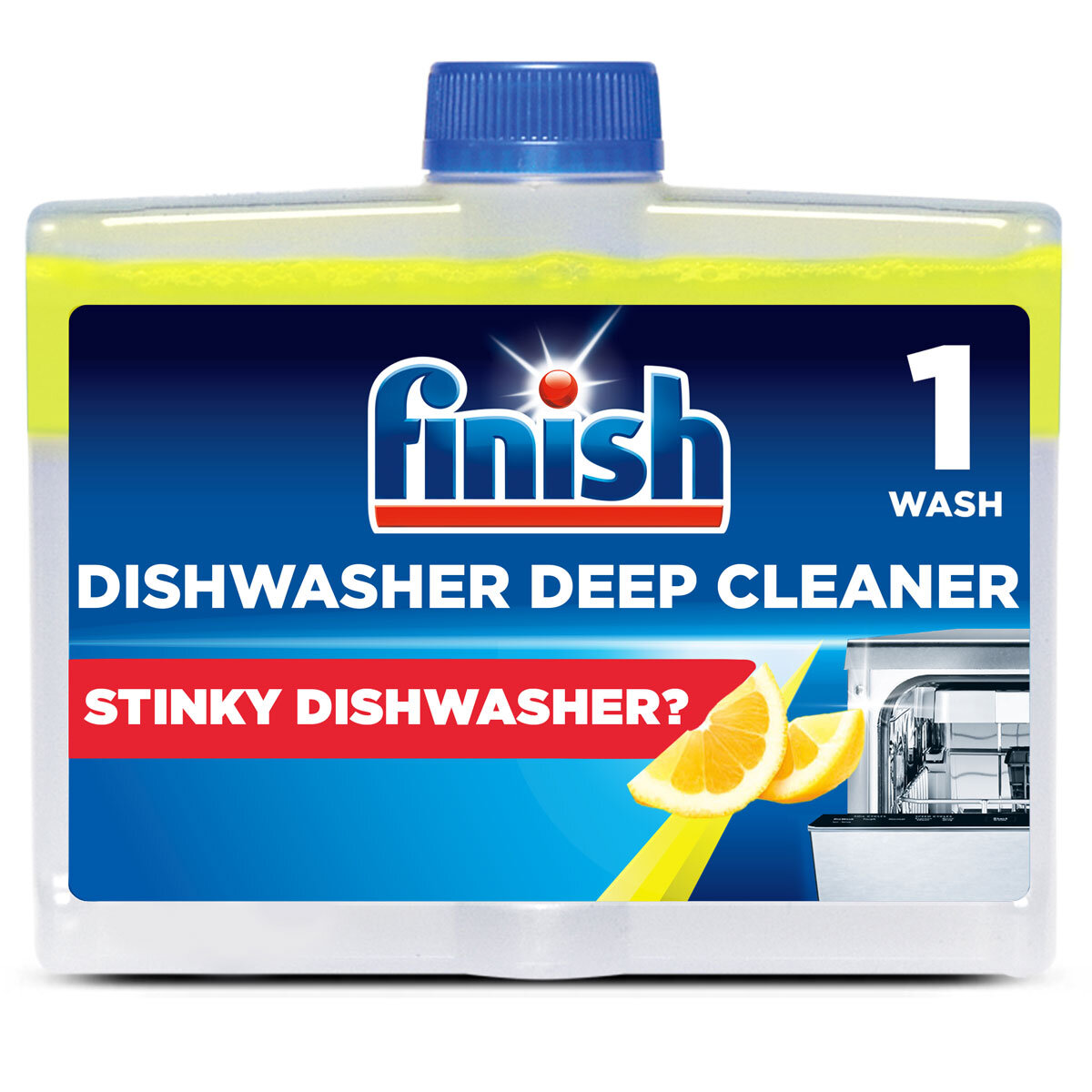 Finish Lemon Sparkle Dishwasher Cleaner, 250ml