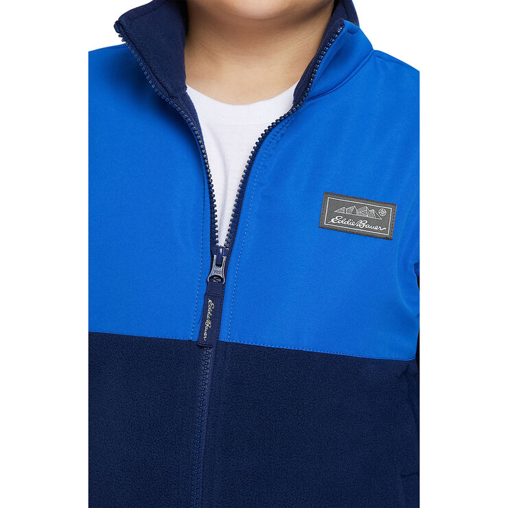 Eddie Bauer Full Zip Fleece Jacket in Navy
